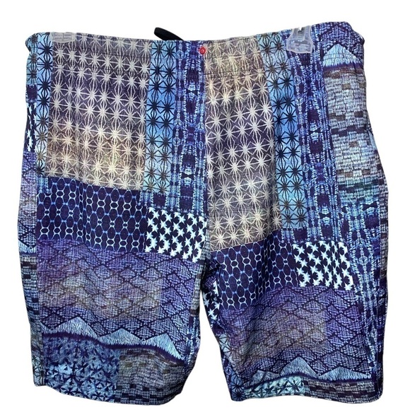 MANDUKA Blue Yoga Athletic 9' Short Lightweight Breathable Movable Coastal Sz XL - Picture 2 of 10